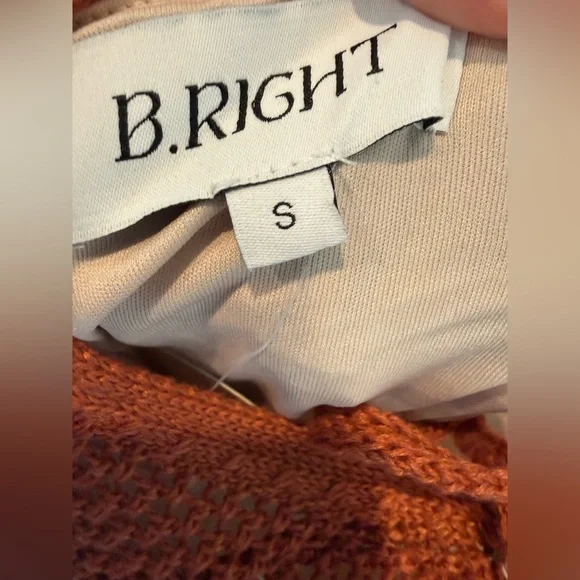 Lulu's Cancun Calling Taupe Multi Crochet Halter Midi Sweater Dress Small NWT - Picture 10 of 10